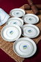 Hermia Mimoza Juego de 6 Platos de Porcelana de 12 cm